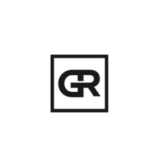 letter GR . logo