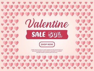 Hand drawn valentine's day sale with discount
