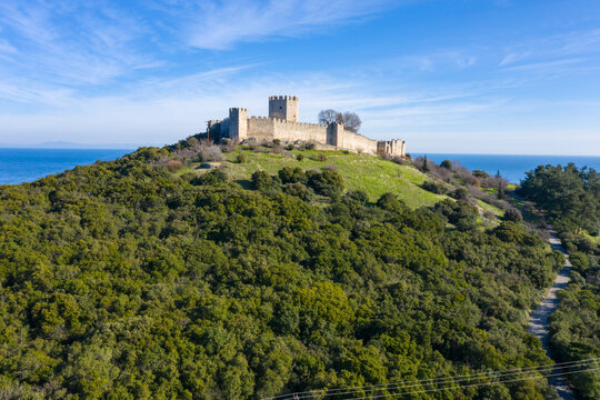 Castle of Platamonas, an important touristic attraction of central Macedonia, Greece.