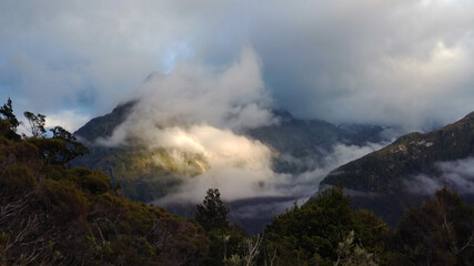 Routeburn track mountains, Fiordlands National Park, South Island, New Zealand