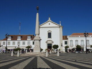 Fototapeta na wymiar Vila Real de Santo António, Portugal - November 13, 2021 Historic Center of Vila Real de Santo António