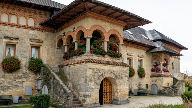 View of the Cetatuia Monastery in Iasi, Romania