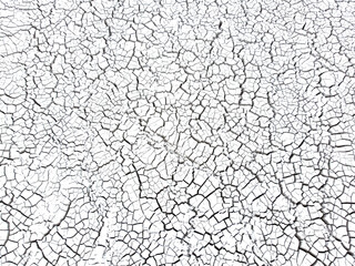 Cracked white surface. Crack surface on land. Dry desert cracks. Cracked soil ground in nature. Aerial drone view of material in tailings reservoir. Land contamination.