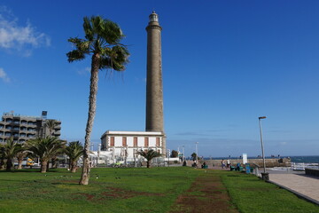 Fototapeta na wymiar Leuchtturm Faro de Maspalomas