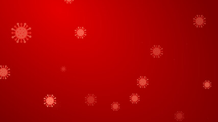 Coronavirus red pattern banner background. Abstract healthcare Illustrations concept COVID-19.