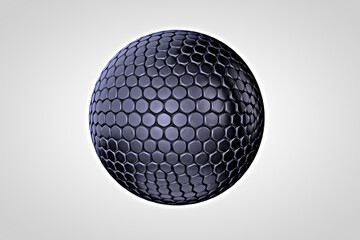Compound eye 3D illustration, insect eyes