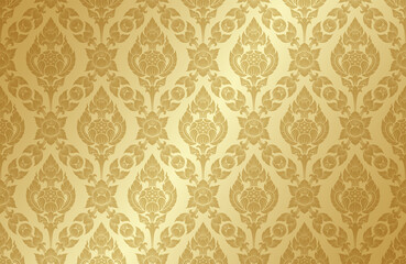 Asian art and asian style luxury banner gold background