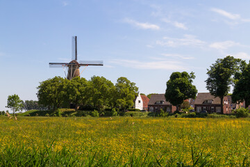 View of the picturesque old small town of Buren in the Betuwe in the Netherlands. © Jan van der Wolf