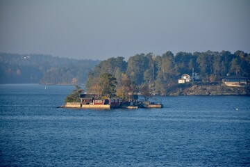 ship on the river