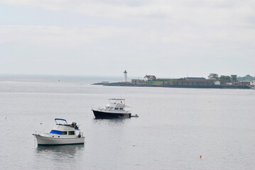 Fototapeta premium Fort Foster located along the southern coast of Maine at Kittery Point