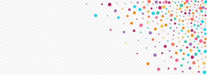 Color Rain Transparent Vector Panoramic