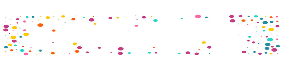 Rainbow Circle FallingFestive Vector Panoramic