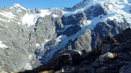 Obraz premium Mountains of Mount Cook National Park, South Island, New Zealand
