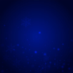 Fototapeta na wymiar Glow Snow Vector Blue Background. Silver Subtle