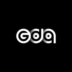 GDQ Letter Initial Logo Design Template Vector Illustration