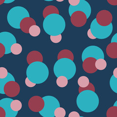 Seamless patterns for Valentine's Day with hearts, pink and red colors. Vector graphics. 1000x1000