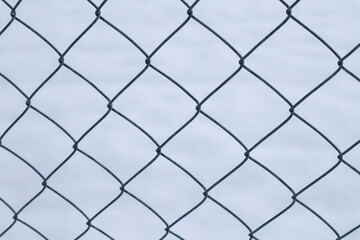 Texture, Background - Fence in front of snow