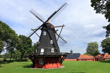 Windm&uuml;hle in Kopenhagen Kastelellet