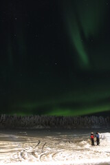 aurora borealis in lapland
