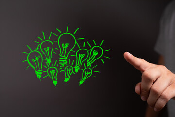 creative bulb sign, corporate social responsibility