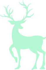 illustration of deer silhouette