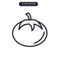 tomato vegetable icon symbol template for graphic and web design collection logo vector illustration