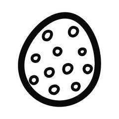 Easter eggs with chiken. Doodle Easter. Black and white line art holiday. Hand drawn cute Stock vector set illustration on a white background.