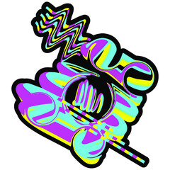 Metaverse glitch psychedelic element.Painting ink brush  shape, liquid doodle  brush strokes, wall texture inspiration.