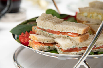 sandwiches with salmon