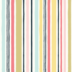 Seamless pattern with vertical stripes in pastel colors.
