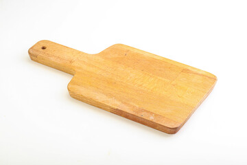 Wooden board for kitchen isolated