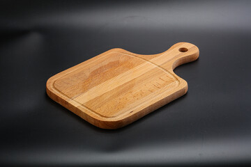 Wooden board for kitchen isolated