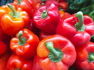 red and green peppers