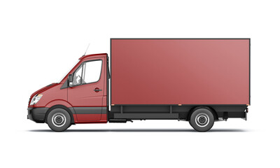3d rendering mock up truck