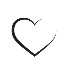line heart icon. valentine's day, love and romantic symbol
