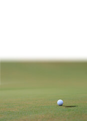 golf ball with copy space