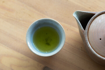 萩焼の茶道具（急須・茶碗）