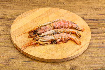 Tasty big Langoustine over the board