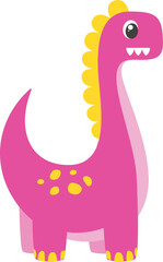 Pink and Yellow Dinosaur
