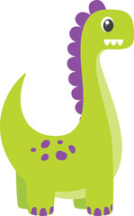 Green and Purple Dinosaur