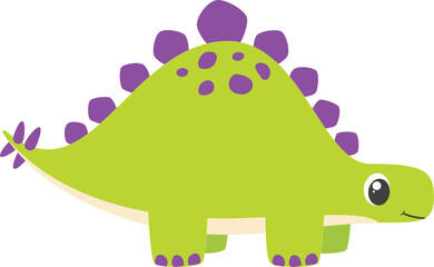 Green and Purple Dinosaur