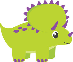 Green and Purple Dinosaur