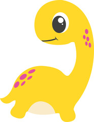 Yellow and Pink Dinosaur