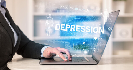 Doctor working a health check