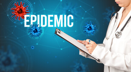 doctor prescribes a prescription concept