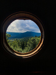 view from the window to the sky