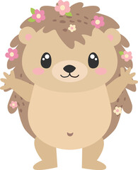Fototapeta premium Cute Little Hedgehog