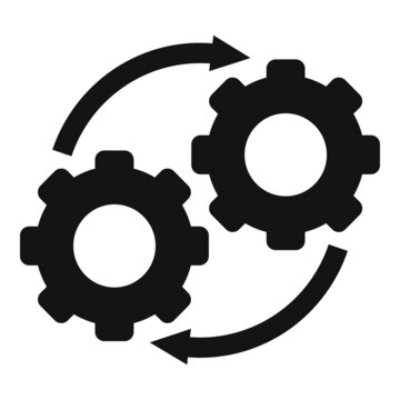 Strategy adapt icon simple vector. Creative teamwork