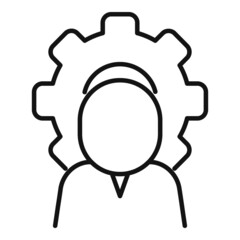 Personal adapt icon outline vector. Creative strategy