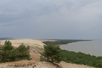 Landscape scenery. Epha Height at Curonian Spit, Kaliningrad Oblast, Russia.